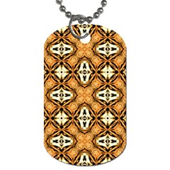 Faux Animal Print Pattern Dog Tag (one Sided)