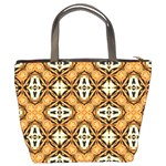 Faux Animal Print Pattern Bucket Handbag Back