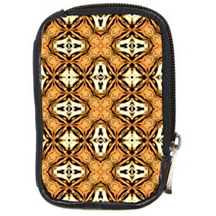 Faux Animal Print Pattern Compact Camera Leather Case