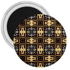 Faux Animal Print Pattern 3  Button Magnet