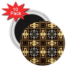 Faux Animal Print Pattern 2 25  Button Magnet (10 Pack)