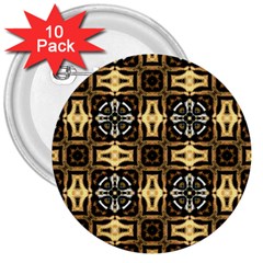 Faux Animal Print Pattern 3  Button (10 Pack)