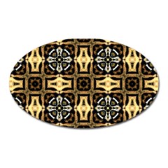 Faux Animal Print Pattern Magnet (oval)