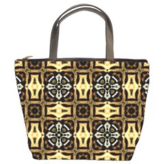 Faux Animal Print Pattern Bucket Handbag by GardenOfOphir