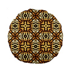 Faux Animal Print Pattern 15  Premium Round Cushion 