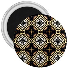 Faux Animal Print Pattern 3  Button Magnet