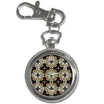 Faux Animal Print Pattern Key Chain Watch Front