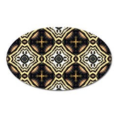 Faux Animal Print Pattern Magnet (oval)