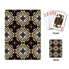 Faux Animal Print Pattern Playing Cards Single Design by GardenOfOphir