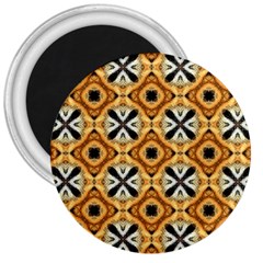 Faux Animal Print Pattern 3  Button Magnet