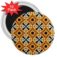 Faux Animal Print Pattern 3  Button Magnet (10 Pack)