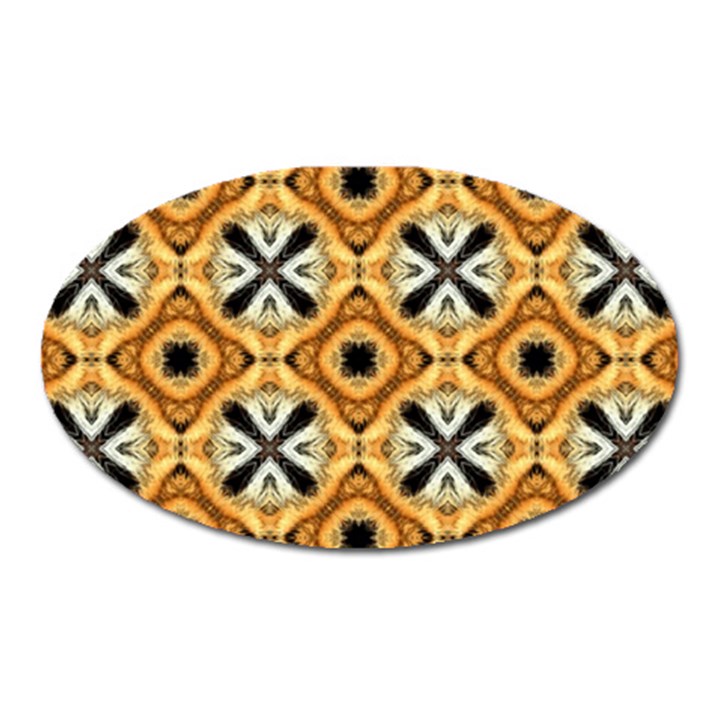 Faux Animal Print Pattern Magnet (Oval)