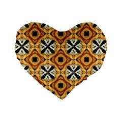 Faux Animal Print Pattern 16  Premium Flano Heart Shape Cushion 