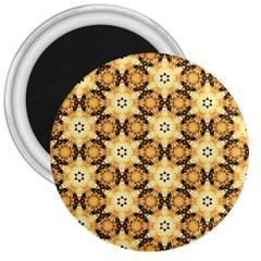 Faux Animal Print Pattern 3  Button Magnet