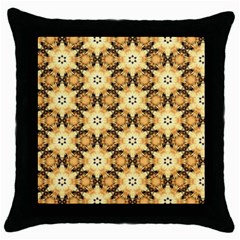 Faux Animal Print Pattern Black Throw Pillow Case by GardenOfOphir