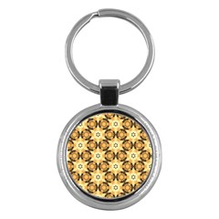 Faux Animal Print Pattern Key Chain (round) by GardenOfOphir