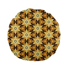 Faux Animal Print Pattern 15  Premium Flano Round Cushion  by GardenOfOphir