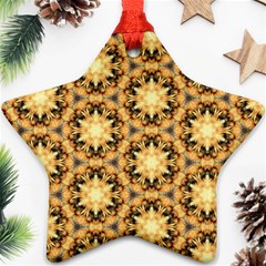 Faux Animal Print Pattern Star Ornament by GardenOfOphir