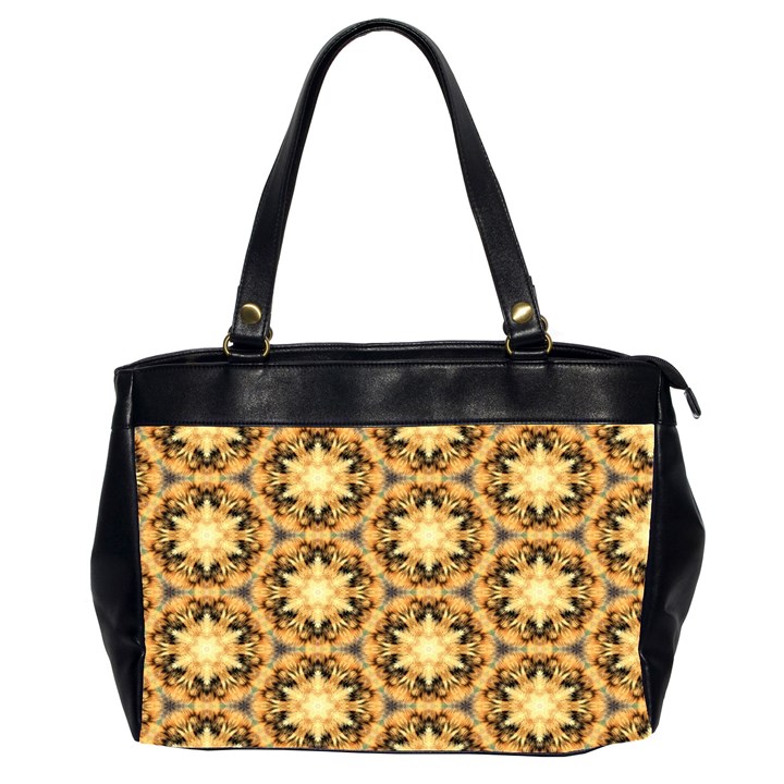 Faux Animal Print Pattern Oversize Office Handbag (Two Sides)