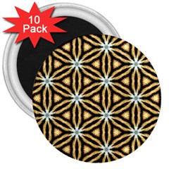 Faux Animal Print Pattern 3  Button Magnet (10 Pack)