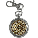 Faux Animal Print Pattern Key Chain Watch Front