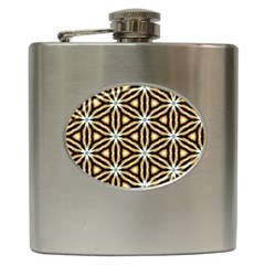 Faux Animal Print Pattern Hip Flask