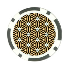 Faux Animal Print Pattern Poker Chip