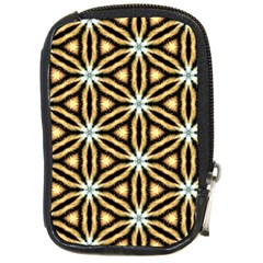 Faux Animal Print Pattern Compact Camera Leather Case