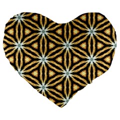 Faux Animal Print Pattern 19  Premium Heart Shape Cushion