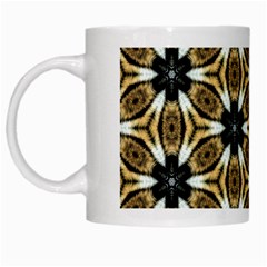 Faux Animal Print Pattern White Coffee Mug by GardenOfOphir