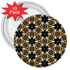 Faux Animal Print Pattern 3  Button (10 Pack)