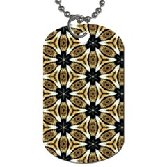 Faux Animal Print Pattern Dog Tag (two-sided)  by GardenOfOphir