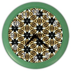 Faux Animal Print Pattern Wall Clock (color)