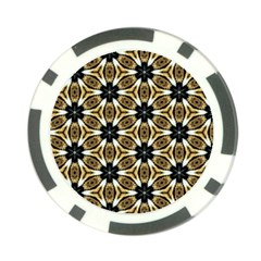 Faux Animal Print Pattern Poker Chip