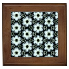 Faux Animal Print Pattern Framed Ceramic Tile by GardenOfOphir