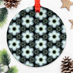 Faux Animal Print Pattern Round Ornament