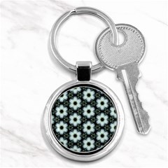 Faux Animal Print Pattern Key Chain (round)