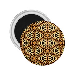 Faux Animal Print Pattern 2 25  Button Magnet