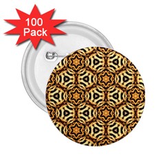 Faux Animal Print Pattern 2 25  Button (100 Pack)