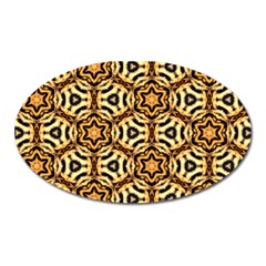 Faux Animal Print Pattern Magnet (oval)