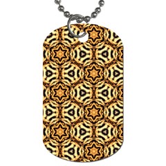 Faux Animal Print Pattern Dog Tag (one Sided) by GardenOfOphir