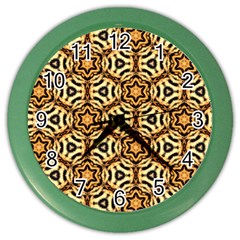 Faux Animal Print Pattern Wall Clock (color)