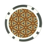 Faux Animal Print Pattern Poker Chip Front