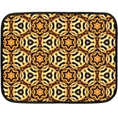 Faux Animal Print Pattern Mini Fleece Blanket (two Sided)