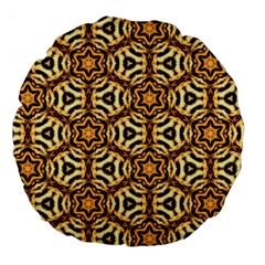 Faux Animal Print Pattern 18  Premium Round Cushion 