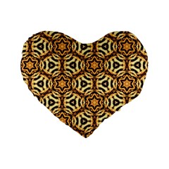 Faux Animal Print Pattern 16  Premium Heart Shape Cushion 