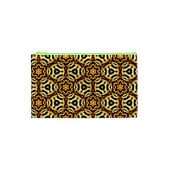 Faux Animal Print Pattern Cosmetic Bag (xs)