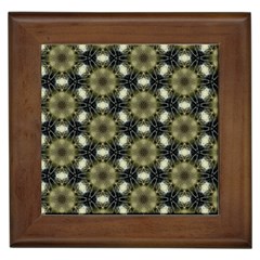 Faux Animal Print Pattern Framed Ceramic Tile