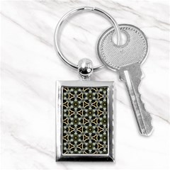 Faux Animal Print Pattern Key Chain (rectangle)