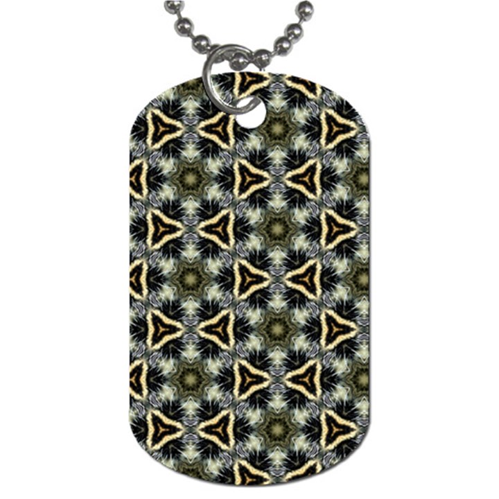 Faux Animal Print Pattern Dog Tag (One Sided)